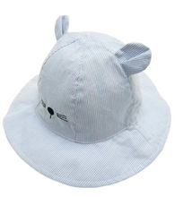 Load image into Gallery viewer, Blue &amp; White Stripe Sunhat