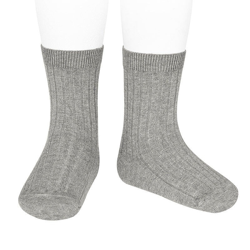 221 Aluminium - Ribbed Short Socks Condor