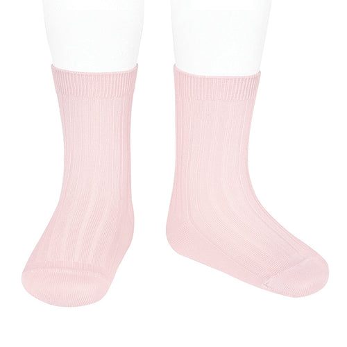 500 Pink - Ribbed Short Socks Condor - Pink 500