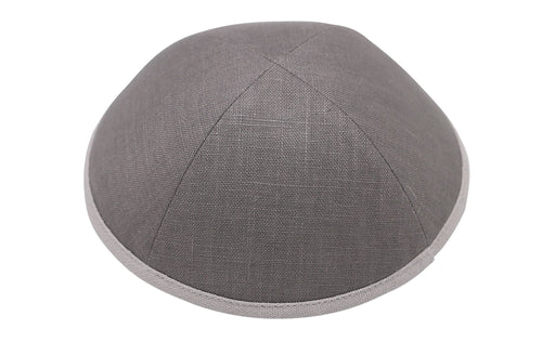Grey Linen with Light Grey Rim - Ikippah