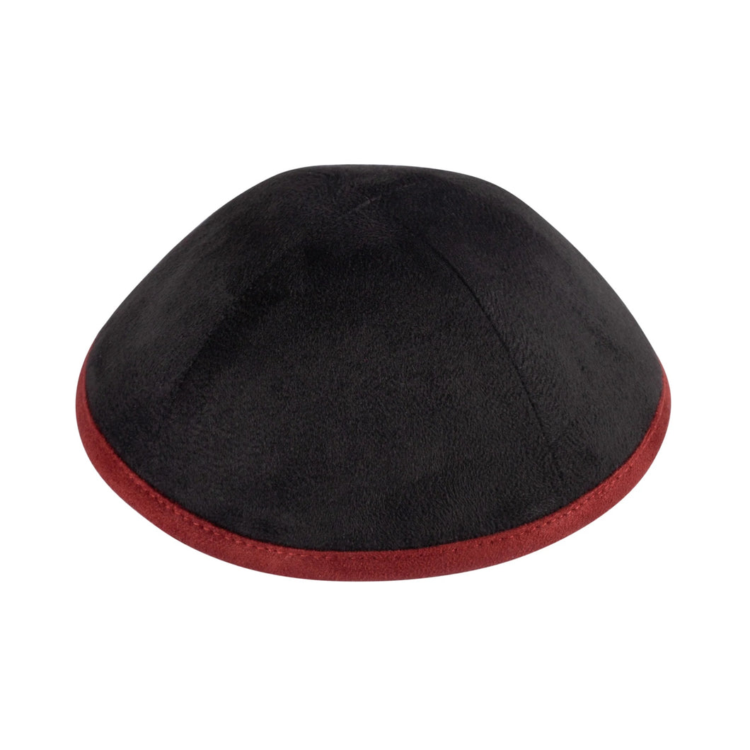 Black Suede With Maroon Rim - Ikippah