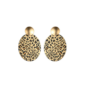 Oval Pattered Earrings