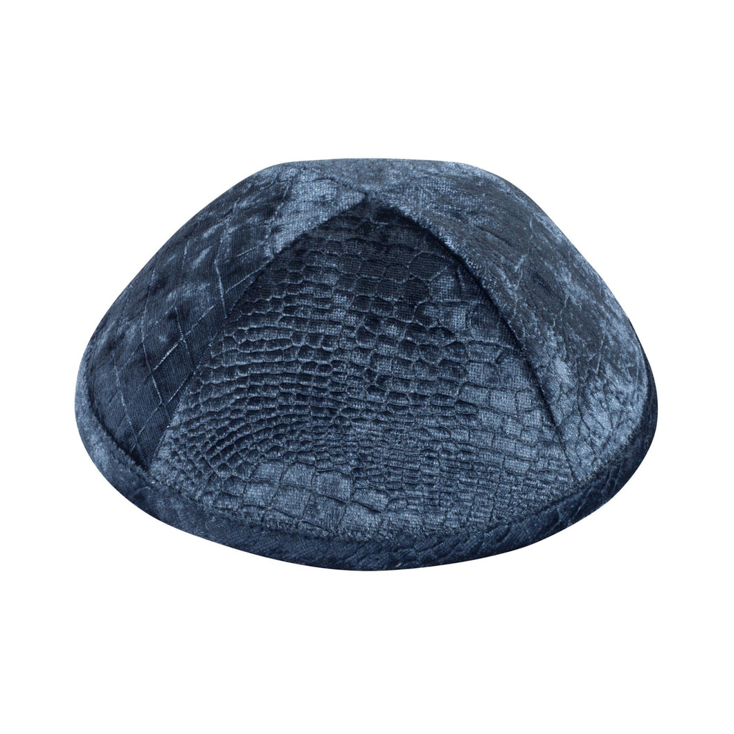 Navy Crocodile Velvet - Ikippah