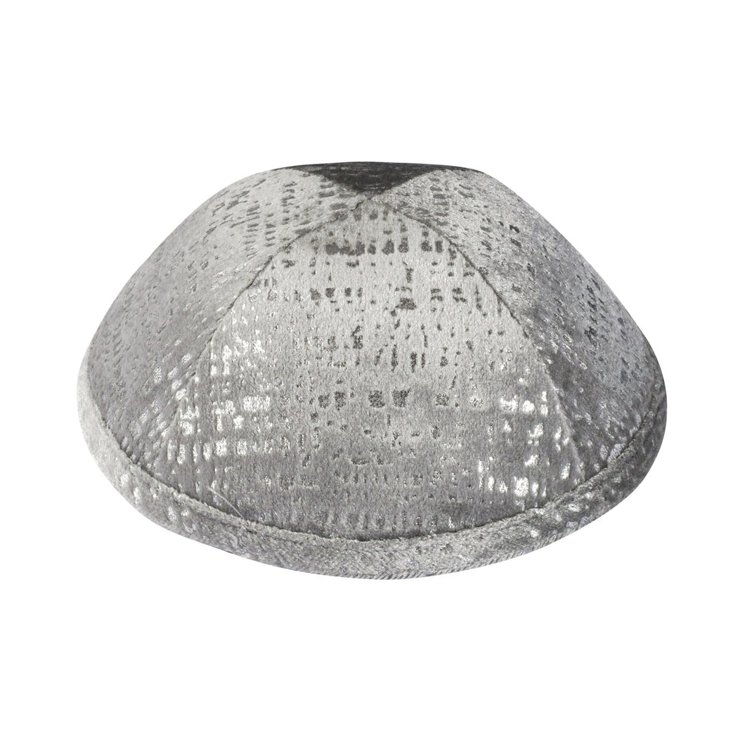 Grey Shimmer Velvet - Ikippah