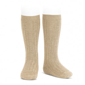 316 Nougat - Ribbed Knee-high Condor